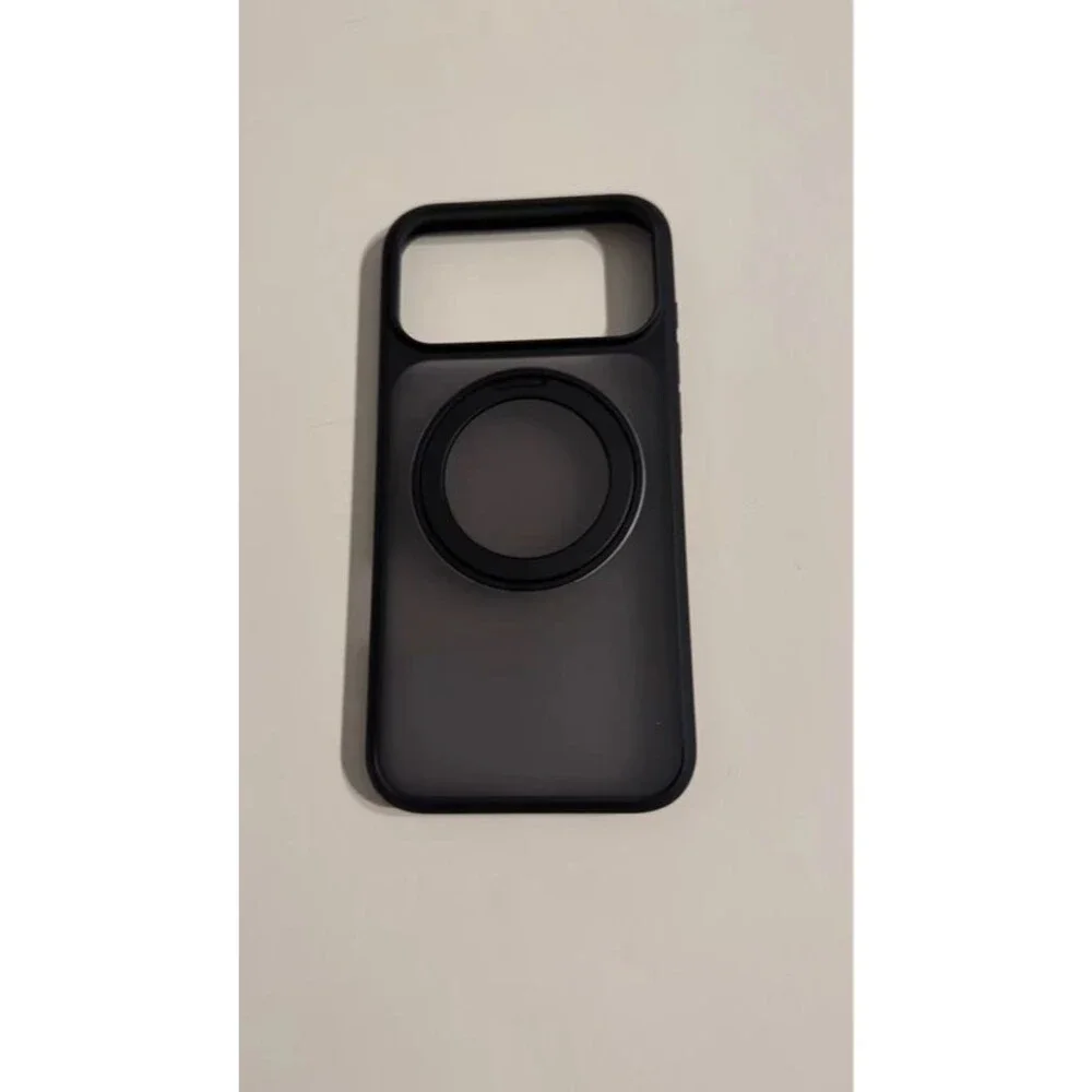 iPhone 17 Pro Max Black MagSafe Case Ring Holder Kickstand Magnetic Stand